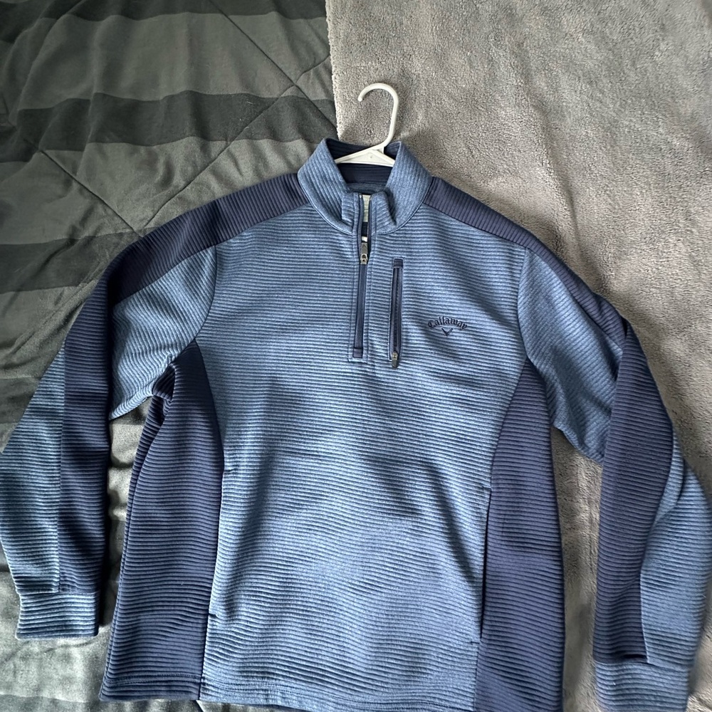 Callaway Men's Navy and Blue Quarter Zip